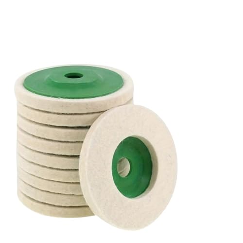 3–12 Stück 100 Mm Polierwolle-Schleifscheibe, 4 Zoll Industrie-Wollfilzscheibe, Metall-Rostentfernungs-Schleifscheibe For Winkelschleifer(12pcs) von ZINTCBLGE