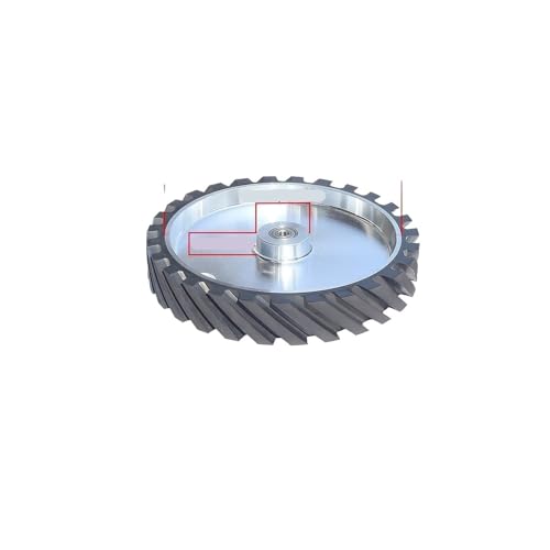 300 * 50mm Rillengummi-Kontaktrad 12 "x 2" dynamisch ausgewuchtetes Bandschleiferteil for Schleifen von Metall(6201 installed 12) von ZINTCBLGE