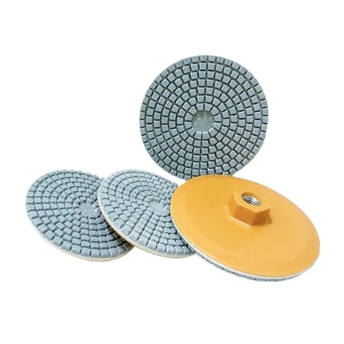 4" 100mm Keramikfliesen-Trimm-Polierscheibe M14 Winkelschleifer Trockenpolieren Marmor Porzellan Granit Anfasschleifkante(M16,1PCS_3 INCH 80MM) von ZINTCBLGE