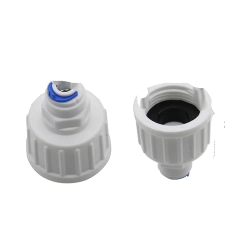 5 Stück 3/4 Zoll Buchse auf 6 mm Umkehrosmose-Anschluss, Schnellanschlussadapter, Wasserfilter, Ro-Armaturen, Schnell-Schiebeverschluss-Anschluss(White) von ZINTCBLGE