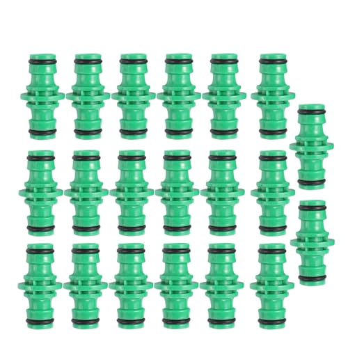 5-teiliges Doppelstecker-Schlauchverbinder-Extender for den Anschluss von Gartenrohren mit schneller Freigabe und Schnellverbindung, Bewässerungssystem-Anschluss(20Pcs) von ZINTCBLGE