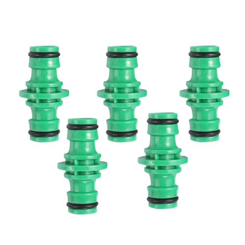 5-teiliges Doppelstecker-Schlauchverbinder-Extender for den Anschluss von Gartenrohren mit schneller Freigabe und Schnellverbindung, Bewässerungssystem-Anschluss(5Pcs) von ZINTCBLGE