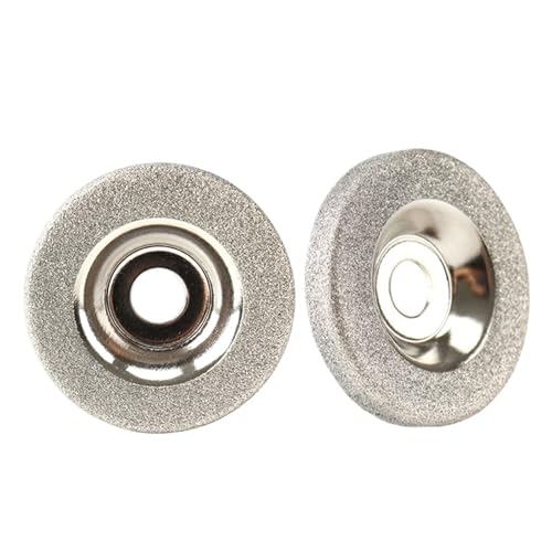 50 Mm Diamant-Schleifscheibenbecher, 2 Zoll Schmirgelfräser For Schleifmaschinenzubehör, Rotationsschleifwerkzeug, Körnung 150/180/320(320,2Pcs) von ZINTCBLGE