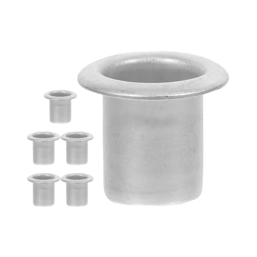 6 Pcs Reusable Metall Drip Protektoren Halter Liner Silber Wachs Catcher von ZINTCBLGE