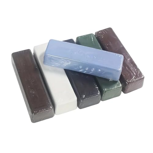 6-teiliges Polier- und Poliermittel-Set, Juwelierrouge und Poliermittel-Set (100 g), von grob bis fein, for alle Metalle von ZINTCBLGE