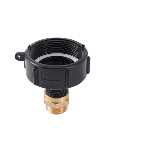 60 mm NPS-Innengewinde, 3/4 Zoll BSP-Außengewinde, IBC-Tank-Adapterkupplung, BSP GHT-Reduzierstück, Bewässerungswassertank-Armaturen(Adapter Kit) von ZINTCBLGE