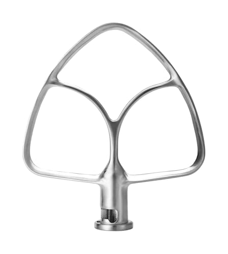 Flachrührer aus Edelstahl, kompatibel mit KitchenAid 4,5–5 QT Standmixern, Ersatzzubehör, kompatibel mit KitchenAid Mixeraufsätzen von ZINTCBLGE