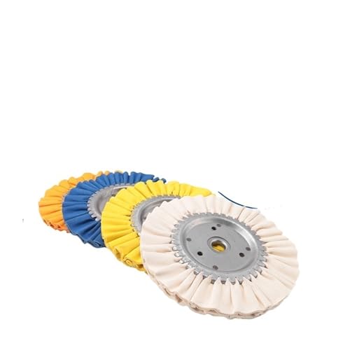 GTBL 8Pcs 8 Zoll Atemwege Polieren Rad Aluminium Rad Polieren Kit Sicher Flansch In Durchmesser 5/8 Zoll Arbor for winkel Grinder von ZINTCBLGE