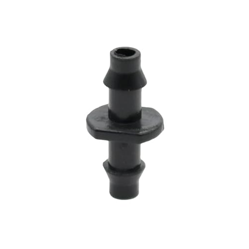 Gerader Gartenschlauchverbinder, 1/4 Zoll, doppelter Widerhaken, Gartenschlauch-Schnellverbinder, landwirtschaftliche Tropfbewässerungsarmaturen, 500 Stück von ZINTCBLGE