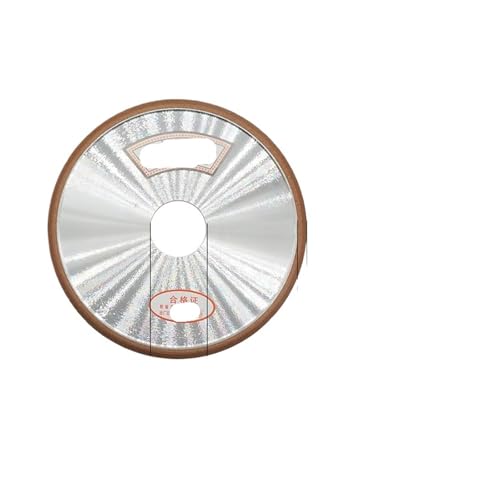 Grit150 Diamant-Harz-Schleifscheibe, doppelt abgeschrägter Winkel 60° 90° for Schleifen von Legierungs-, Keramik-, Wolfram- und Stahlschneidwerkzeugen(150x4x32x6 60V) von ZINTCBLGE