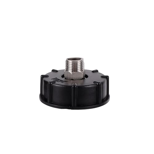 IBC-Tankadapter S60x6 Grobgewinde auf 1/2" 3/4" Außengewinde, Edelstahlauslauf for Armaturen von Wasserspeicherbehältern(B) von ZINTCBLGE
