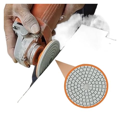 Keramik Fliesen Rand Trimmen Polieren Disc Winkel Grinder M10/M14 Adapter Marmor Quarz Stein Rand Schleifen Anfasen Disc 150#(M14) von ZINTCBLGE