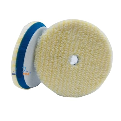 Kompatibel Mit Sharkfox 5-Zoll-Polierset, Polierpad, Autowachsschwamm, Scheibe, Wollrad, Autolackpflege, Polierpads For Autopolierer(2pcs) von ZINTCBLGE