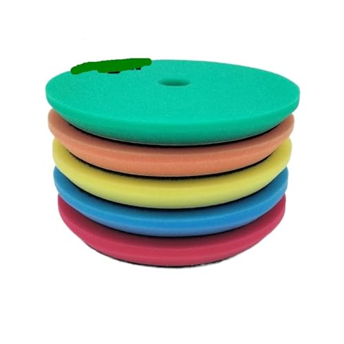 Kompatibel mit Kangti 5" Schwamm-Polierpad-Set, Auto-Polier-Wachspad-Set, for Autoglas-Bootspolitur(Mixed 10pcs) von ZINTCBLGE