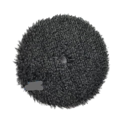 Kompatibel mit Sharkfox 5/6 Zoll, Auto-Polierpad aus Wolle, Polierpad aus hochdichtem Lammfell(Grey Medium Cut 1PC,5inch Backer) von ZINTCBLGE