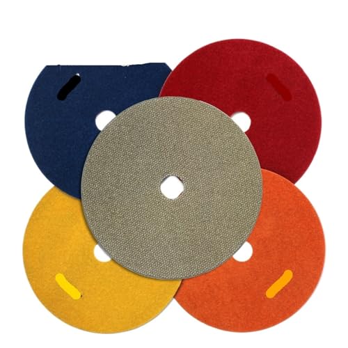 Kompatibel mit Z-LEAP, 4 Stück 6 Zoll, galvanisierte Diamant-Polierpads, 150 mm Schleifscheiben for den Nassgebrauch(Each one piece) von ZINTCBLGE