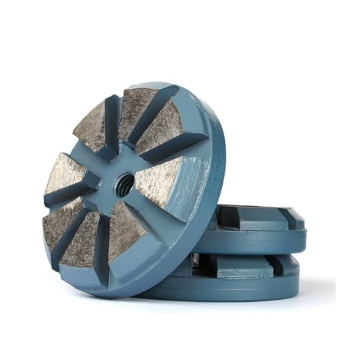 Kompatibel mit Z-LEAP 3" Diamant-Polierpad, Schleifscheibe for Betonböden, 8 Segmente, 8 mm dickes Schleifrad, Metallbindung, Nassanwendung for Polierer(1 piece,80) von ZINTCBLGE