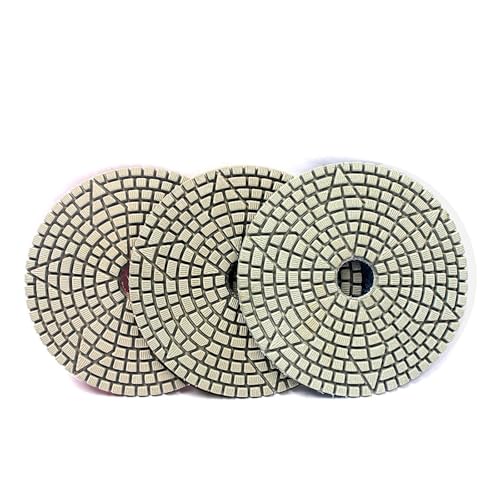 Kompatibel mit Z-Lion 3-Stufen-Polierpad 4 Zoll 100 mm, Schleifscheibe mit Diamantwerkzeug, for flexibles Schleifen von Stein, Marmor, Granit, Fliesen Kompatibel mit Z-Lion 3-Stufen-Polierpad 4 Zoll 100 mm, Schleifscheibe mit Diamantwerkzeug, for flexibles Schleifen von Stein, Marmor, Granit, Fliesen von ZINTCBLGE