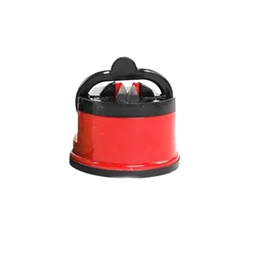 Messerschärfer-Schärfwerkzeug, Einfach Und Sicher For Schärfen Von Küchenkochmessern, Damastmesser-Schärfer Mit Saugnapf(Red) von ZINTCBLGE