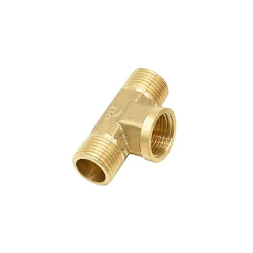 Messing 1/2" Gewinde T-Stück T-Typ Sanitär G1/2 Männlich Wasser Splitter Gewindeanschluss Armaturen 1Pcs(A) von ZINTCBLGE
