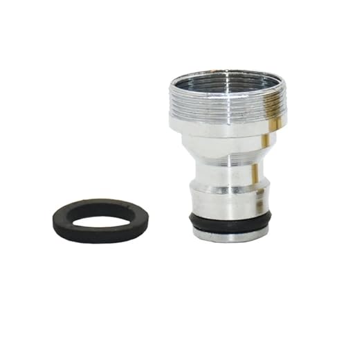 Messing M22 M24 Stecker auf 5/8 Zoll Wasserhahnanschluss Gartenhahn Schnellanschluss for Badezimmerhahn Kupferarmaturen(Plating silver) von ZINTCBLGE