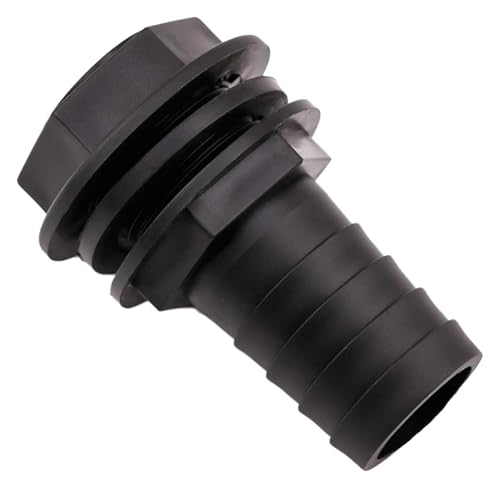 Wassertank-Adapter, Regentonnen-Überlaufanschluss, 3/4-Zoll-Gewinde for Wassertanks, passend for Haus- und Gartenwasseranschlüsse von ZINTCBLGE
