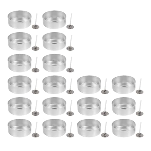 ZINTCBLGE 100 Sets Aluminium Tee Licht Dosen Teelicht Halter Leere Teelicht Wachs Container ZINTCBLGE 100 Sets Aluminium Tee Licht Dosen Teelicht Halter Leere Teelicht Wachs Container von ZINTCBLGE