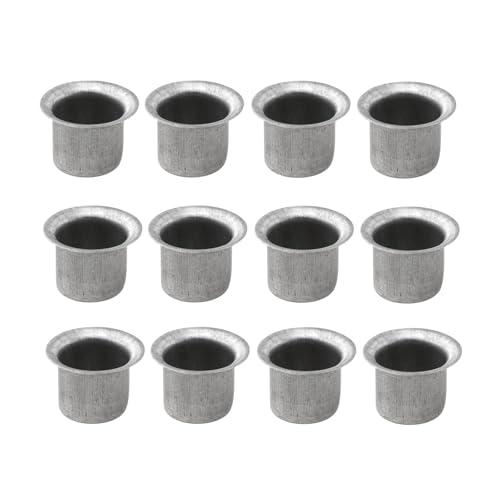 ZINTCBLGE 12 Stück Kerzenbecher-Behälterhalter aus Metall(2.25x2.2cm) von ZINTCBLGE