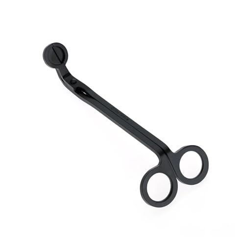 ZINTCBLGE 18 cm Edelstahl-Kerzendochtschneider(Black) von ZINTCBLGE