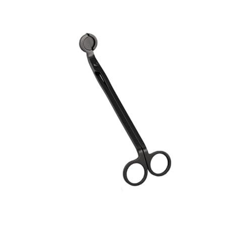 ZINTCBLGE 18 cm Edelstahl-Kerzendochtschneider, handgefertigte Werkzeuge(Black) von ZINTCBLGE