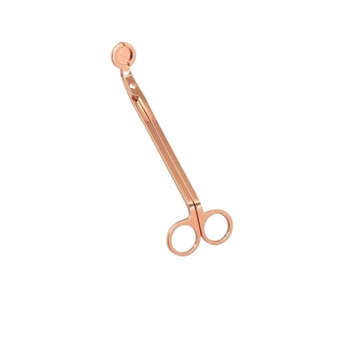 ZINTCBLGE 18 cm Edelstahl-Kerzendochtschneider, handgefertigte Werkzeuge(Rose Gold) von ZINTCBLGE