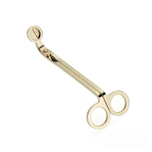 ZINTCBLGE 18 cm Kerzenschneider aus Edelstahl for Trimmen von Dochten, praktisches Handwerkzeug(Gold) von ZINTCBLGE