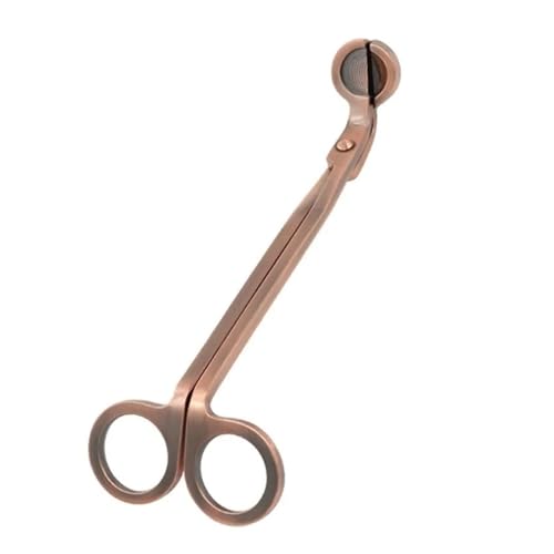 ZINTCBLGE 18cm Kerze Docht Trimmer Trim Docht Cutter Runde Kopf Kerzen Core Schere Handgemachte(Copper) von ZINTCBLGE