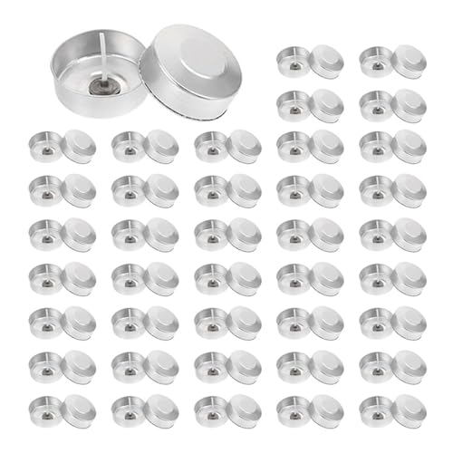 ZINTCBLGE 200Sets Aluminium Tee Lichter Tassen Kerze Tasse Fall Leere Fall Kerze Wachs Container von ZINTCBLGE