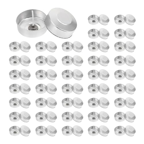 ZINTCBLGE 200Sets Aluminium Tee Lichter Tassen Kerze Tasse Fall Leere Kerze Wachs Container von ZINTCBLGE