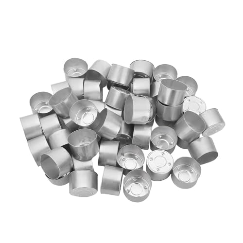 ZINTCBLGE 50Pcs Leere Kerze Dosen Leichte Premium Aluminium Tee Licht Tassen Pfannen Teelicht Halter von ZINTCBLGE