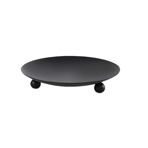 ZINTCBLGE Eisen Schwarz Gold Kerzenhalter Tablett Basis Hochzeit Party Urlaub Bankett Dekorativ(83000153) von ZINTCBLGE