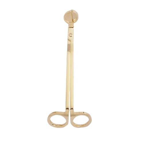 ZINTCBLGE Kerzendochtschere, Edelstahl-Kernschneider, Herstellungswerkzeuge, 18 cm(Gold) von ZINTCBLGE