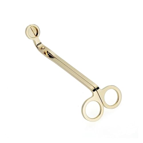 ZINTCBLGE Kerzendochtschneider 18 cm Trimmer Schwarz Roségold Kerzenschneider(Gold) von ZINTCBLGE