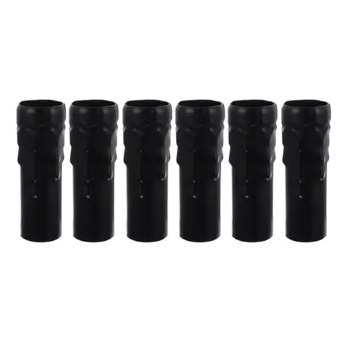 ZINTCBLGE Kronleuchter Abdeckungen Sockel Abdeckung Licht Tropf Hülse Hülsen Kandelaber Halter Metallic E14 Accessotries Teile(Black) von ZINTCBLGE