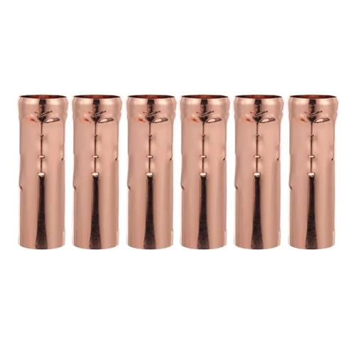 ZINTCBLGE Kronleuchter Abdeckungen Sockel Abdeckung Licht Tropf Hülse Hülsen Kandelaber Halter Metallic E14 Accessotries Teile(Rose Gold) von ZINTCBLGE