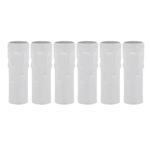ZINTCBLGE Kronleuchter Abdeckungen Sockel Abdeckung Licht Tropf Hülse Hülsen Kandelaber Halter Metallic E14 Accessotries Teile(White) von ZINTCBLGE