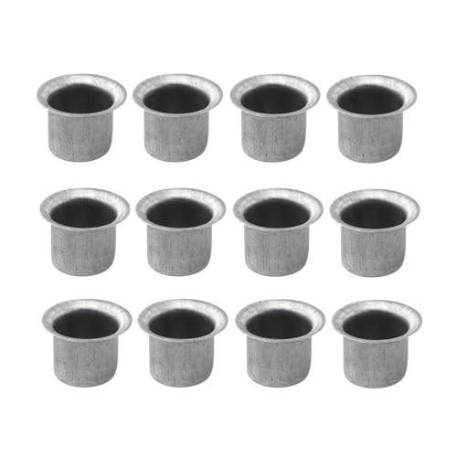 ZINTCBLGE Metallkerzenbecher Konische Wachskerzen Kerzenhandwerk(Dark Gray 2.25x2.2cm) von ZINTCBLGE
