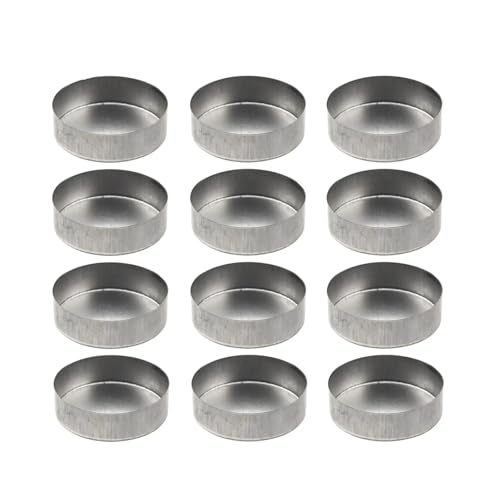 ZINTCBLGE Metallkerzenbecher Konische Wachskerzen Kerzenhandwerk(Dark Gray 4.1x1.2cm) von ZINTCBLGE