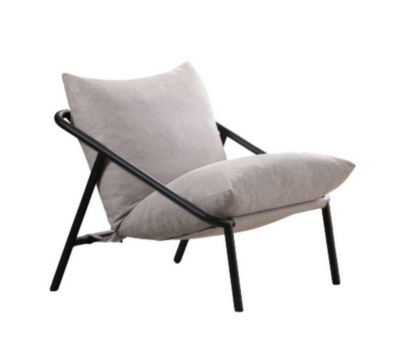 ZINUS Loungesessel Ada mit Metallgestell und gepolstertem Kissen (Packung, 1-St., Relaxsessel, Beige), Einfache Montage von ZINUS