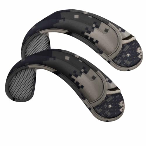 ZINZ 2er-Pack Universal-Schulterpolster mit ultradickem Kissen für Taschen, Gepäck, Crossbody, Plus lang & rutschfest & atmungsaktiv,Camouflage Grau von ZINZ