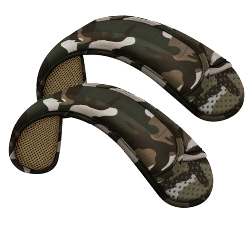 ZINZ 2er-Pack Universal-Schulterpolster mit ultradickem Kissen für Taschen, Gepäck, Crossbody, Plus lang & rutschfest & atmungsaktiv,Camouflage Grün von ZINZ