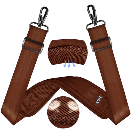 ZINZ 60" Universal Taschengurt mit ultradickem, festem, atmungsaktivem Polster, Verstellbarer, robuster Schultergurt für Laptop-Tasche, Umhängetasche, Gepäck, Sporttasche und mehr –B01R01 ZINZ 60" Universal Taschengurt mit ultradickem, festem, atmungsaktivem Polster, Verstellbarer, robuster Schultergurt für Laptop-Tasche, Umhängetasche, Gepäck, Sporttasche und mehr –B01R01 von ZINZ
