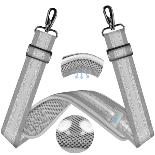 ZINZ 60" Universal Taschengurt mit ultradickem, festem, atmungsaktivem Polster, Verstellbarer, robuster Schultergurt für Laptop-Tasche, Umhängetasche, Gepäck, Sporttasche und mehr –TH01B04 von ZINZ