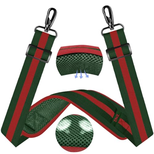 ZINZ 60" Universal Taschengurt mit ultradickem, festem, atmungsaktivem Polster, Verstellbarer, robuster Schultergurt für Laptop-Tasche, Umhängetasche, Gepäck, Sporttasche und mehr –TW01B04 von ZINZ